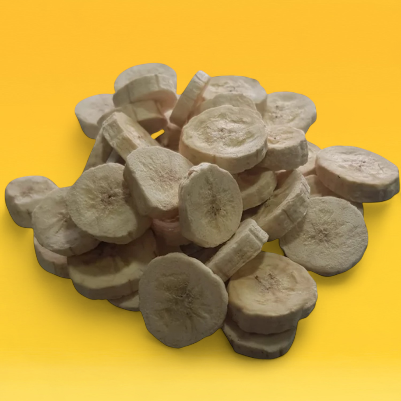 Lyofilizovaný banán - plátky - Hmotnosť: 1000g