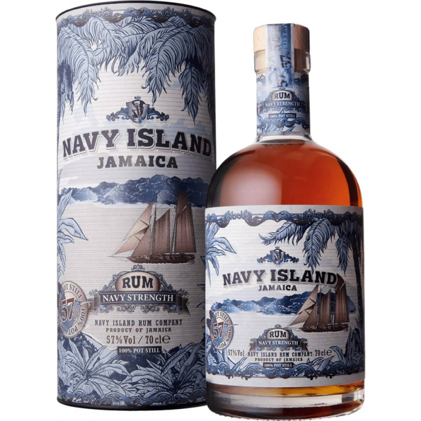 Navy Island Navy Strength 57% 0,7 l, GIFT