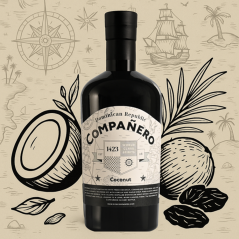 Compañero Coconut - rumový likér plný autentickej chuti kokosu Compañero Coconut - rumový likér plný autentickej chuti kokosu