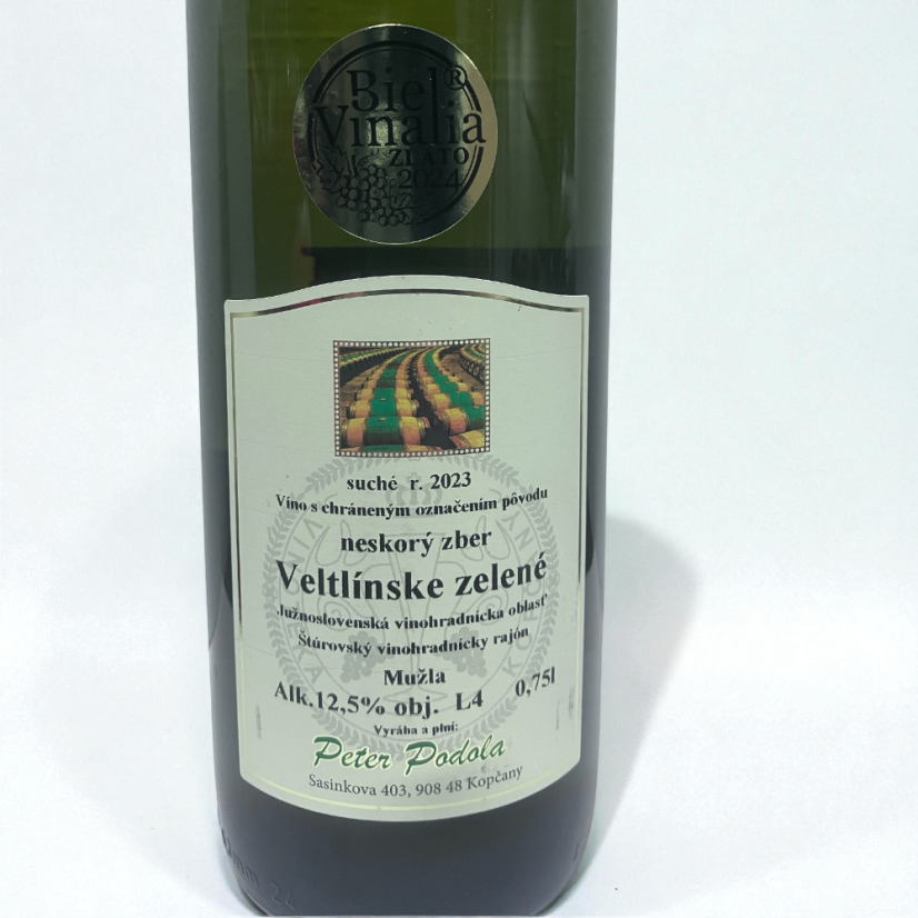 Peter Podala Veltlínské zelené 2023
