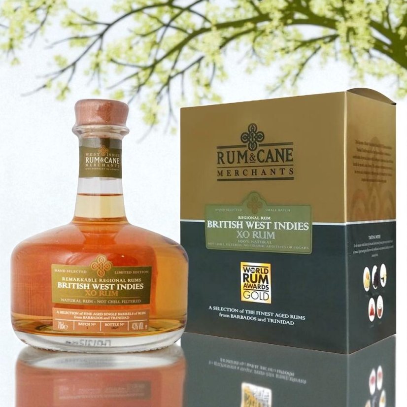 Rum & Cane British West Indies XO - limitovaná edícia len 2000 fliaš celosvetovo zaručuje exkluzivitu a autentický zážitok