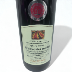 Peter Podola - Frankovka modrá 2022, výber z hrozna, suché Peter Podola - Frankovka modrá 2022, výber z hrozna, suché